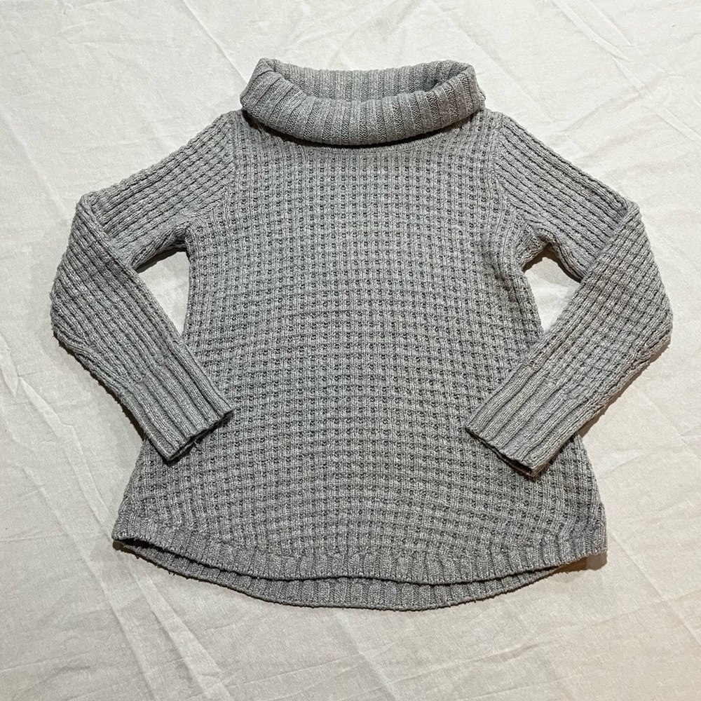 Revolution Gray Textured Turtleneck Sweater